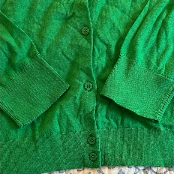 J. Crew Vibrant Green Cardigan Sweater - Picture 3 of 3